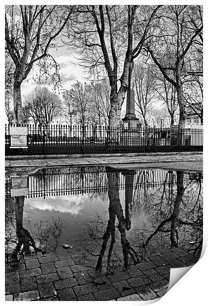 Reflections in a Puddle Print by Karen Martin