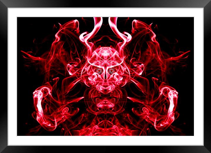 The Red Warrior Awakens Framed Mounted Print by Steve Purnell