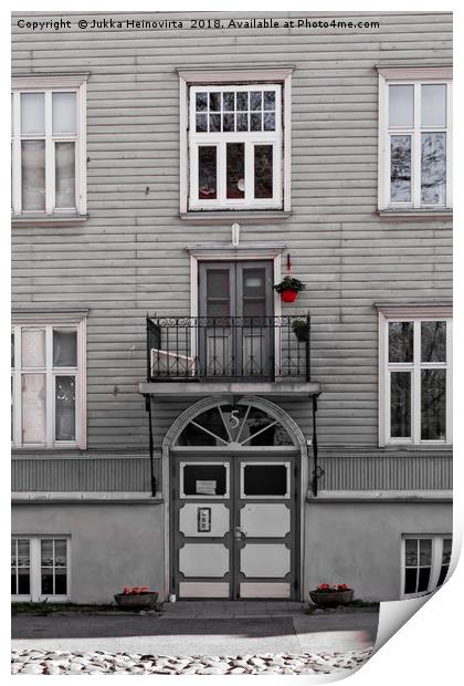 Flower Pot Over Door Number Five Print by Jukka Heinovirta