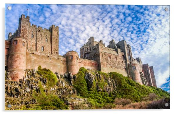 A different view of Bamburgh Castle Acrylic by Naylor's Photography