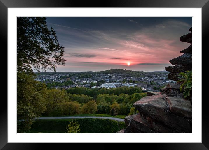 Kendal Sunset, Cumbria Framed Mounted Print by Images of Devon