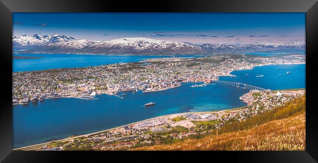 Tromsø in Norway Framed Print by Hamperium Photography