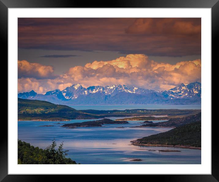 Clouds above the mountains Framed Mounted Print by Hamperium Photography