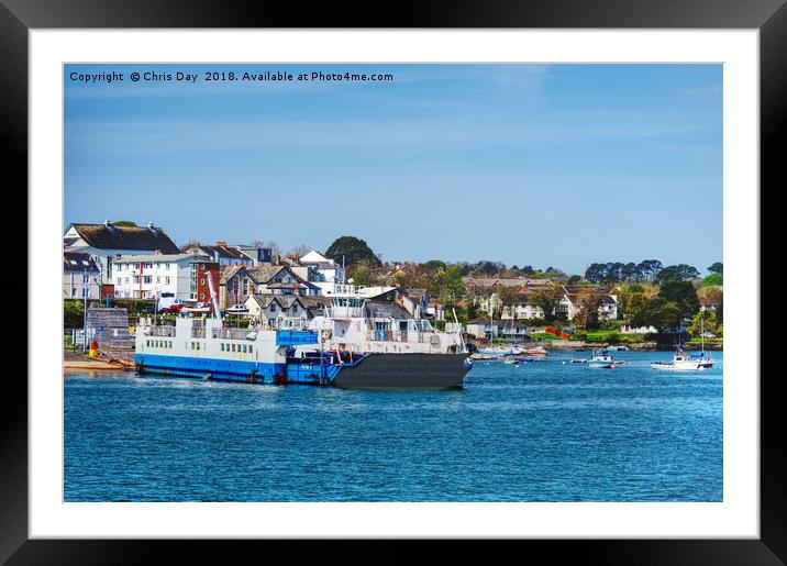 Torpoint ferry Plym II Framed Mounted Print by Chris Day