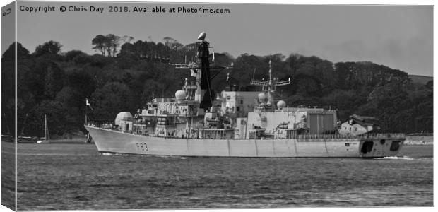 HMS St Albans  Canvas Print by Chris Day