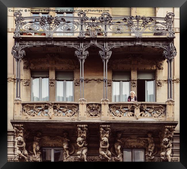 Art Nouveau Italian Architecture Framed Print by Alexandre Rotenberg