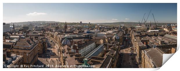 Newcastle from Above Print by Ray Pritchard