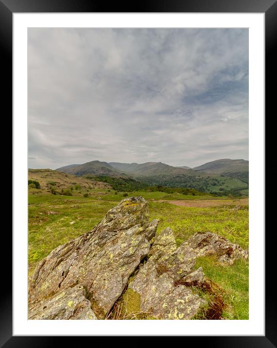 The Lake District Hills Framed Mounted Print by Images of Devon