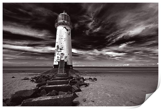 Talacre Lighthouse 3 Print by colin ashworth
