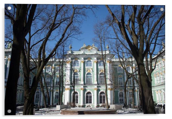 The Hermitage Museum, St. Petersburg Acrylic by Larisa Siverina