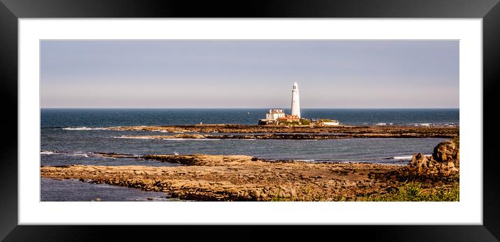 Lighthouse View Framed Mounted Print by Naylor's Photography