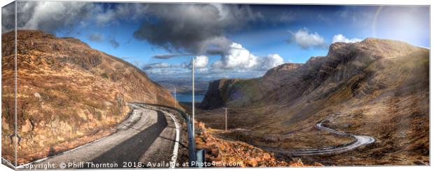 Road to Applecross Canvas Print by Phill Thornton