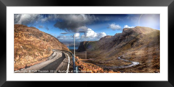 Road to Applecross Framed Mounted Print by Phill Thornton