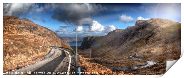 Road to Applecross Print by Phill Thornton