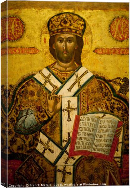 Christ the high priest Canvas Print by Franck Metois