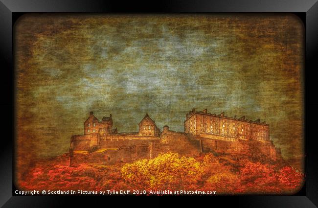 The Ramparts of Edinburgh Castle Framed Print by Tylie Duff Photo Art