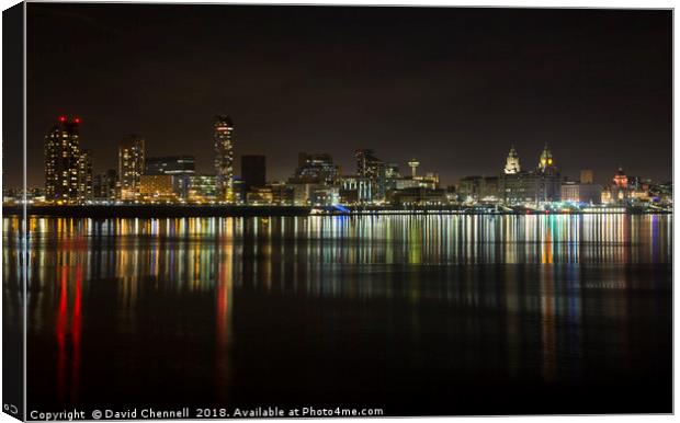 Liverpool Waterfront      Canvas Print by David Chennell