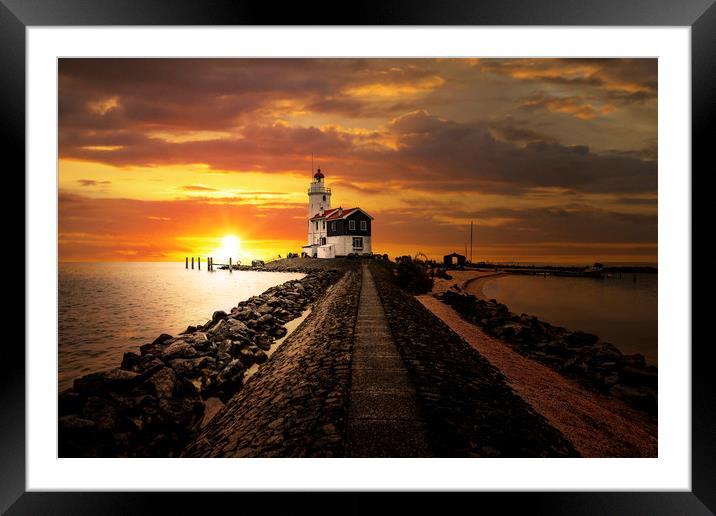 The horse of Marken Framed Mounted Print by Ankor Light