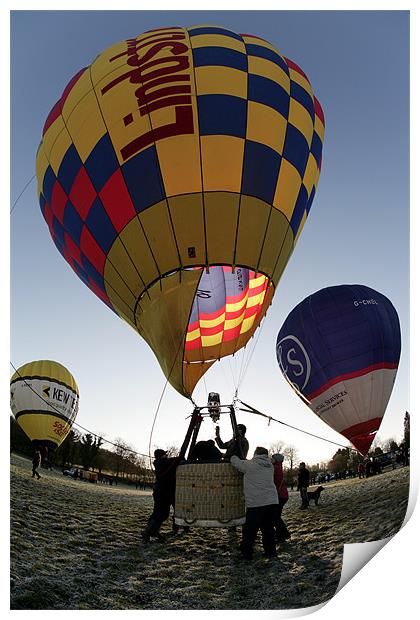 Hot air balloon Print by Tony Bates