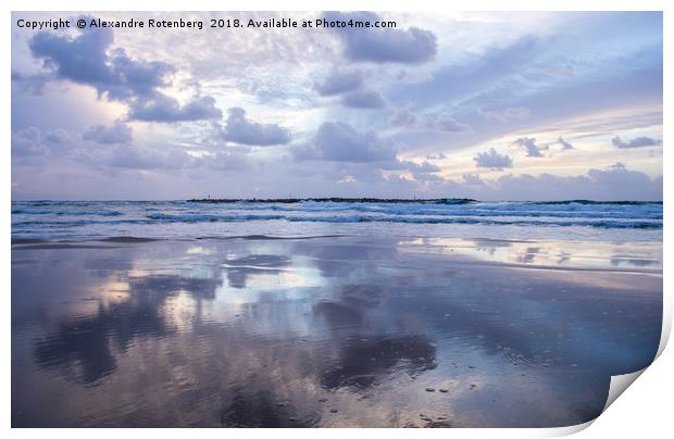 Water's edge reflection Print by Alexandre Rotenberg