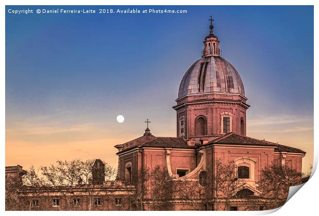 San Giovanni Battista dei Fiorentini Church, Rome, Print by Daniel Ferreira-Leite