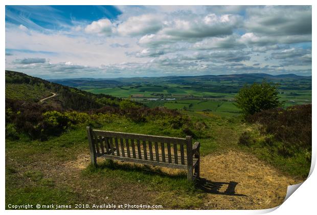 A seat with a view Print by mark james