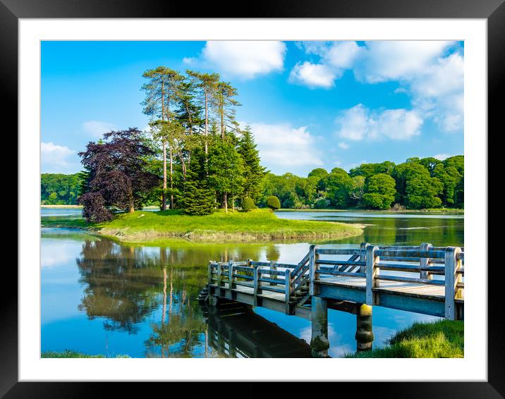 Dog Island at Slebech Park, Pembrokeshire Framed Mounted Print by Colin Allen