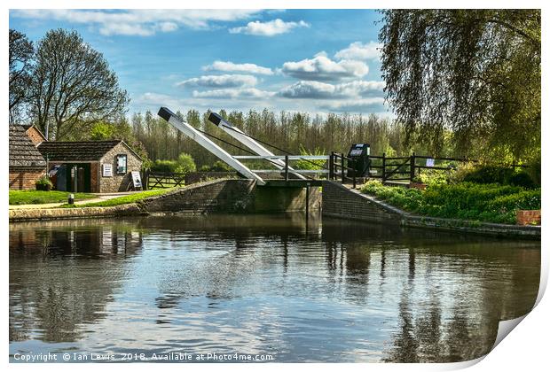 Bridge 221 On The Oxford Canal Print by Ian Lewis