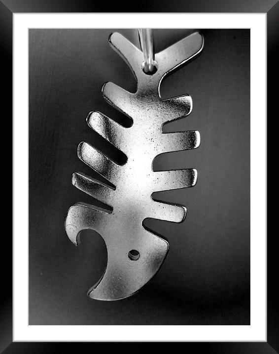 hooked Framed Mounted Print by Heather Newton
