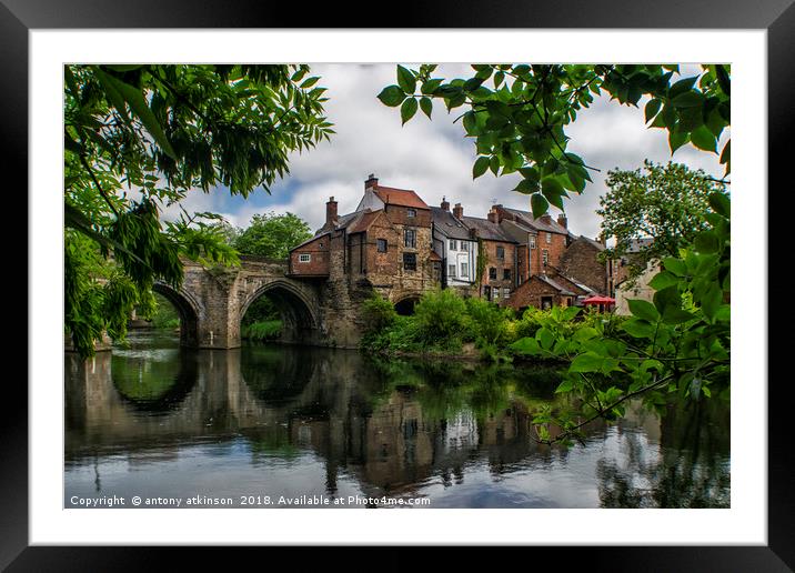 The Old Elvet Bridge Framed Mounted Print by Antony Atkinson