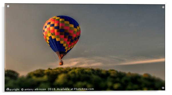 Durham Ballooning Acrylic by Antony Atkinson