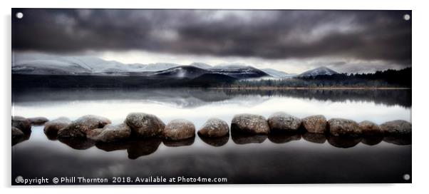 Loch Morlich No.1 Acrylic by Phill Thornton