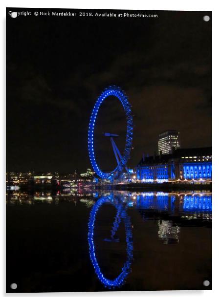 The London Eye Acrylic by Nick Wardekker