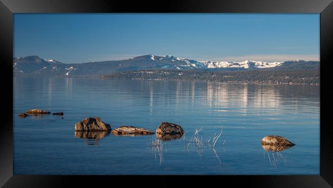 Early Morning at Lake Tahoe Framed Print by Steve Ransom