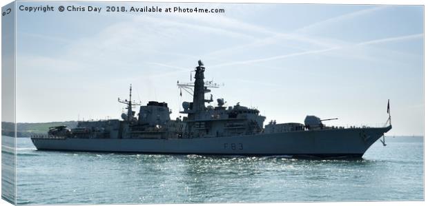 HMS St Albans Canvas Print by Chris Day