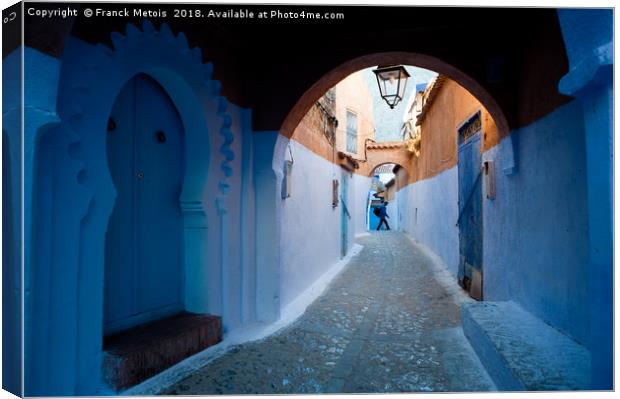 Chefchaouen Canvas Print by Franck Metois