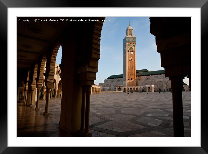 Hassan II mosque Framed Mounted Print by Franck Metois
