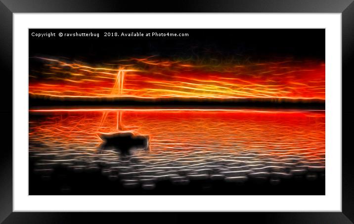 Sunset Sail Framed Mounted Print by rawshutterbug 