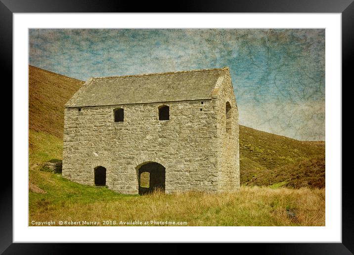 The Well of Lecht Iron Mine Framed Mounted Print by Robert Murray