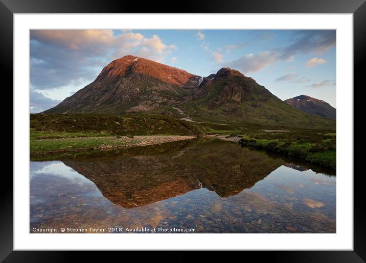 Sunset in Glencoe Framed Mounted Print by Stephen Taylor