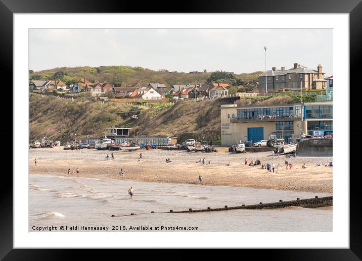 Captivating Views of Cromer Beach Framed Mounted Print by Heidi Hennessey