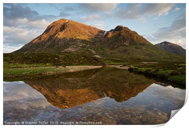 The Last of the Light in Glencoe Print by Stephen Taylor