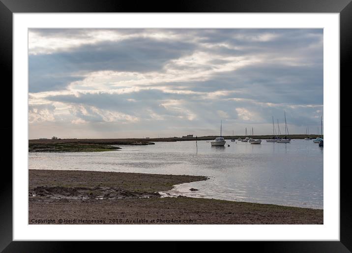 Majestic Brancaster Staithe North Norfolk Framed Mounted Print by Heidi Hennessey
