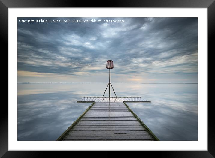 Lytham Jetty Cloudscape Framed Mounted Print by Phil Durkin DPAGB BPE4