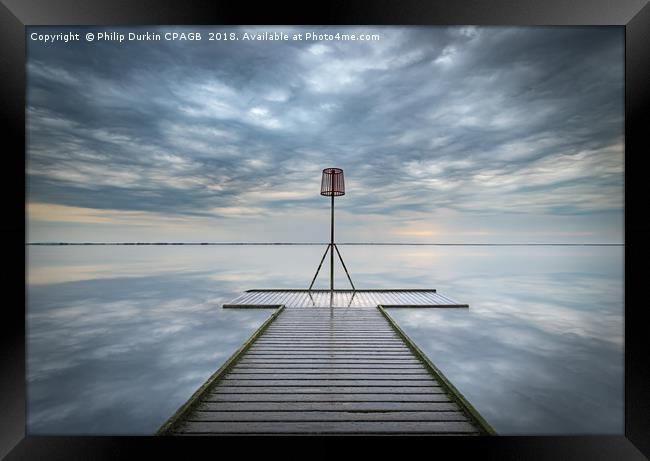 Lytham Jetty Cloudscape Framed Print by Phil Durkin DPAGB BPE4