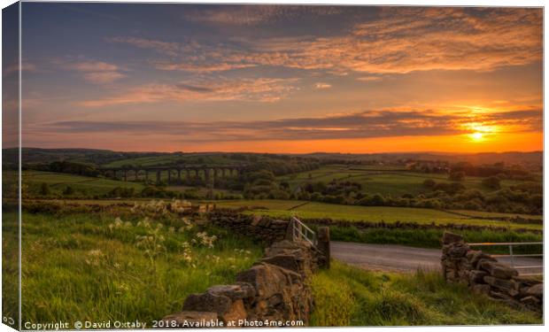 A Yorkshire Sunset Canvas Print by David Oxtaby  ARPS