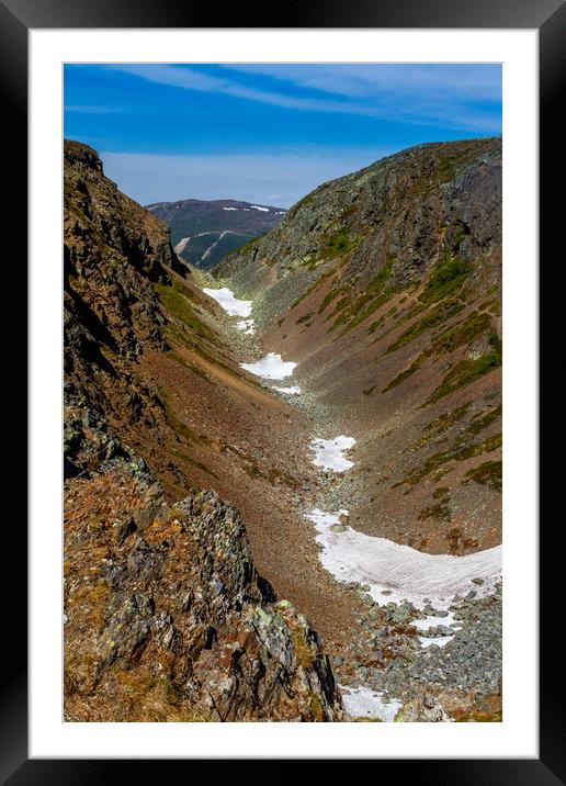Hiking in Jämtland Sweden Framed Mounted Print by Hamperium Photography