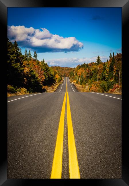 Canadian roads Framed Print by Lukasz Lukomski