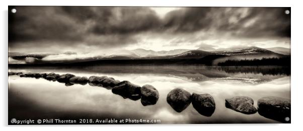 Loch Morlich No.3 Acrylic by Phill Thornton
