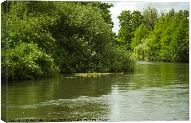 Serenity on the Norfolk Broads Canvas Print by Heidi Hennessey